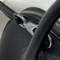 Hermes Unisex Bolide 1923 Bag in Epsom Calfskin-BlackSilver (1)