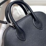 Hermes Unisex Bolide 1923 Bag in Epsom Calfskin-Black/Silver