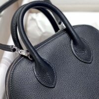 Hermes Unisex Bolide 1923 Bag in Epsom Calfskin-BlackSilver (1)