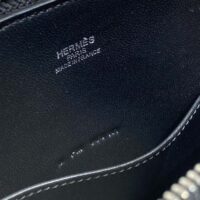 Hermes Unisex Bolide 1923 Bag in Epsom Calfskin-BlackSilver (1)