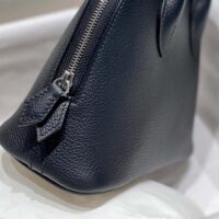Hermes Unisex Bolide 1923 Bag in Epsom Calfskin-BlackSilver (1)