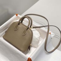 Hermes Unisex Bolide 1923 Bag in Epsom Calfskin-BrownGold (1)