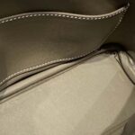 Hermes Unisex Bolide 1923 Bag in Epsom Calfskin-Brown/Silver