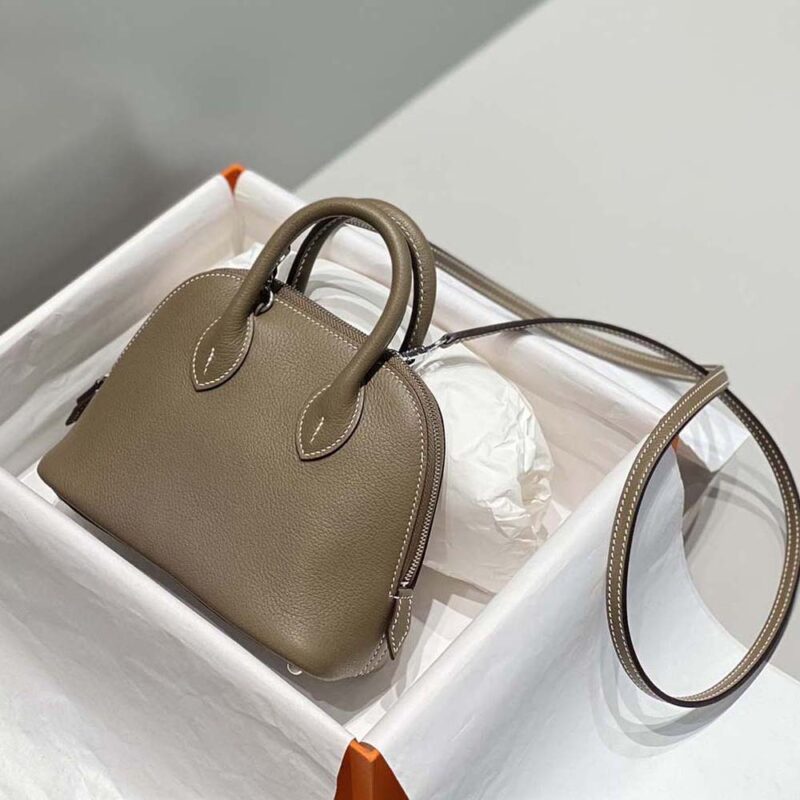 Hermes Unisex Bolide 1923 Bag in Epsom Calfskin-Brown