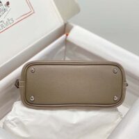 HHermes Unisex Bolide 1923 Bag in Epsom Calfskin-Brown/Silverermes Unisex Bolide 1923 Bag in Epsom Calfskin-BrownSilver (1)