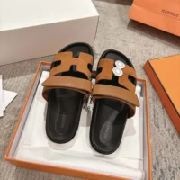 Hermes Unisex Chypre Sandal-Brown H251890ZHE5390 (1)