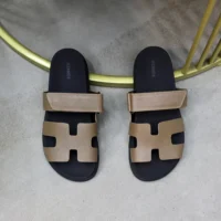 Hermes Unisex Chypre Sandal-Dark Brown H222857ZHX3415 (1)