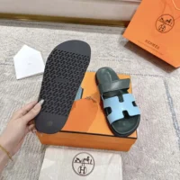 Hermes Unisex Chypre Sandal-GreenBlue H222299ZvCX350 (1)