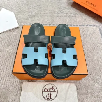 Hermes Unisex Chypre Sandal-Green/Blue H222299ZCX350