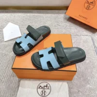 Hermes Unisex Chypre Sandal-GreenBlue H222299ZvCX350 (1)