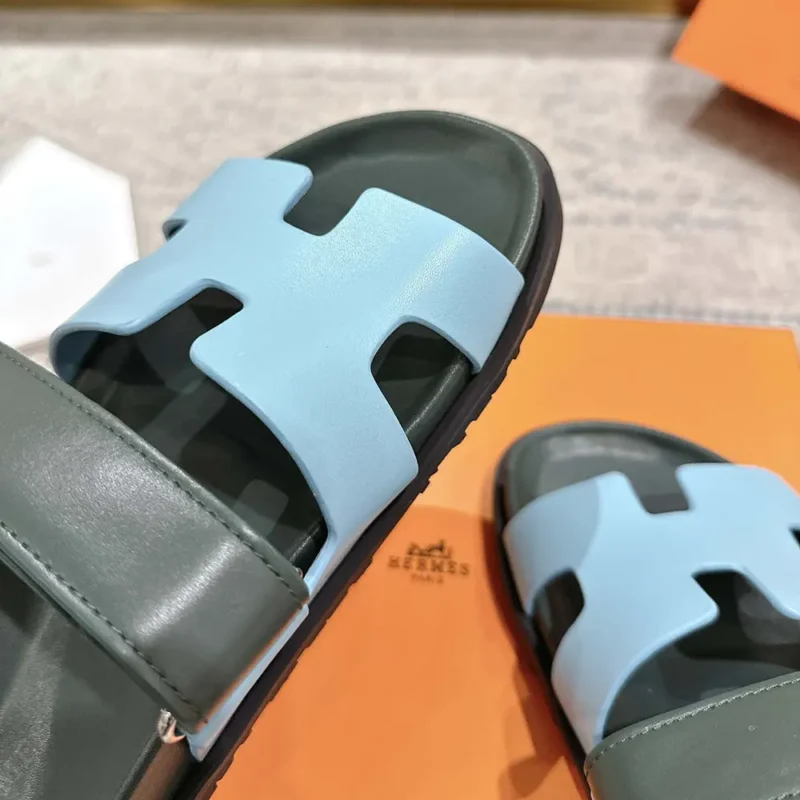 Hermes Unisex Chypre Sandal-Green/Blue H222299ZCX350