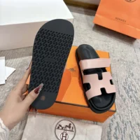 Hermes Unisex Chypre Sandal-Pink H222299ZCG350 (1)
