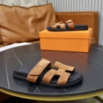 Hermes Unisex Chypre Sandale-Braun H222856ZHE5415