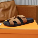 Hermes Unisex Chypre Sandale-Braun H222856ZHE5415