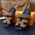 Hermes Unisex Chypre Sandale-Braun H222856ZHE5415