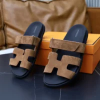 Hermes Unisex Chypre sandal-Brown H222856ZHE5415 (1)