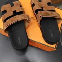 Hermes Unisex Chypre sandal-Brown H222856ZHE5415 (1)