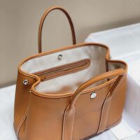 Hermes Unisex Garden Party 30 Voyage Bag-Brown (1)