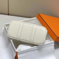 Hermes Unisex Garden Party 30 Voyage Bag-White (1)