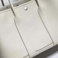 Hermes Unisex Garden Party 30 Voyage Bag-White (1)