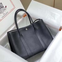 Hermes Unisex Garden Party 36 Voyage Bag-Black (1)