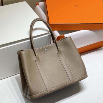 Hermes Unisex Garden Party 36 Voyage Bag-Gray