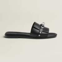 Hermes Unisex Giulia Sandal-Black H242099Z (1)