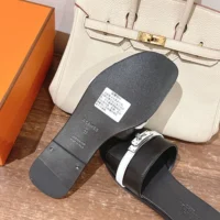 Hermes Unisex Giulia sandal-BlackWhite H251028Z (9)