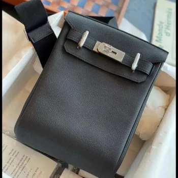 Hermes Unisex Hac A Dos PM Backpack-Black H083589CK85