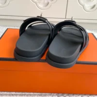 Hermes Unisex Jackson Sandal-Black H252942Z (1)