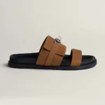 Hermes Unisex Jackson Sandal-Brown H242952Z