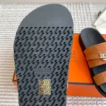 Hermes Unisex Jackson Sandal-Brown H242952Z