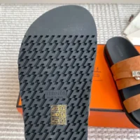 Hermes Unisex Jackson Sandal-Brown H242952Z (1)