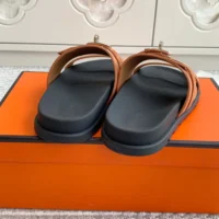 Hermes Unisex Jackson Sandal-Brown H242952Z (1)