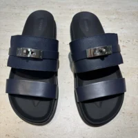 Hermes Unisex Jackson Sandal-Navy H242949Z (1)
