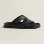 Hermes Unisex Kazimir Sandal-Black H251975Z