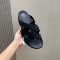 Hermes Unisex Kazimir Sandal-Black H251975Z (1)