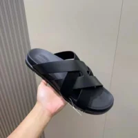 Hermes Unisex Kazimir Sandal-Black H251975Z (1)