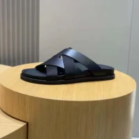 Hermes Unisex Kazimir Sandal-Black H251975Z (1)