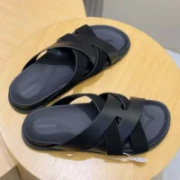 Hermes Unisex Kazimir Sandal-Black H251975Z (1)