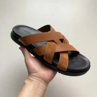 Hermes Unisex Kazimir Sandal-Brown H251976Z (1)