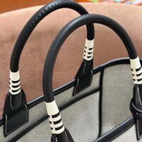 Hermes Unisex Steeple 25 Ecru Tote Bag-Black H083618CKAE (1)