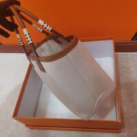 Hermes Unisex Steeple 25 Ecru Tote Bag-Brown H083611CKAE (1)