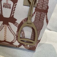 Hermes Unisex Steeple 25 Ecru Tote Bag-Brown H084313CKAC (1)