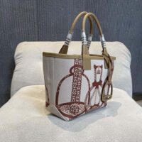 Hermes Unisex Steeple 25 Ecru Tote Bag-Brown H084313CKAC (1)
