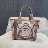 Hermes Unisex Steeple 25 Ecru Tote Bag-Brown H084313CKAC (1)