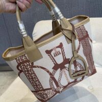 Hermes Unisex Steeple 25 Ecru Tote Bag-Brown H084313CKAC (1)