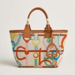 Hermes Unisex Steeple 25 Ecru Tote Bag-Green H083621CKAA