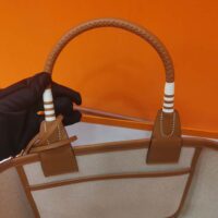 Hermes Unisex Steeple 25 Ecru Tote Bag-Green H083621CKAA (1)