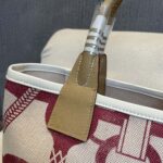 Hermes Unisex Steeple 25 Ecru Tote Bag-Purple H083621CKAC